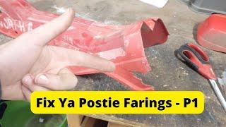 Plastic faring repair Part 1 - Honda CT110  North Pole Express