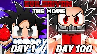 I Played Minecraft Dragon Block C as a EVIL SAIYAN For 100 DAYS… This Is What Happened