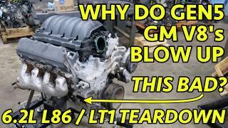 EXPLODED GM 6.2L LT1L86 Gen5 V8 Engine Teardown. 2015 Escalade Catastrophic Failure Explained