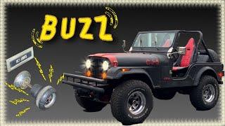 How to add Headlight Warning Buzzer Jeep CJ  Cheap and Easy  CJ5 CJ7 Chime Indicator