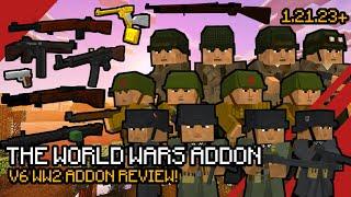 The World Wars - WW2 3D Guns NPCs and Tanks ADDON for MCPEBE 1.21.23+  Creator Crafter321