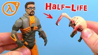 ГОРДОН ФРИМЕН и ХЕДКРАБ из игры Half-Life 2  Видео Лепка