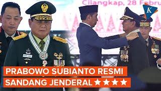 Prabowo Berseragam TNI Lengkap Berpangkat Jenderal Bintang 4