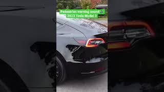 2023 Tesla Model 3 Pedestrian Warning Sound - Low Speed Reverse Gear