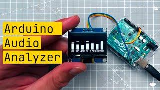 Arduino Audio Analyzer Tutorial for Beginners SSD1306 OLED u8g2 Arduino UNO