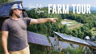 FULL TOUR of the OFF-GRID Small Axe Farm in Vermont USA