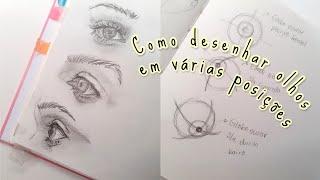 Como desenhar olhos - Anatomia facial  elementos do rosto