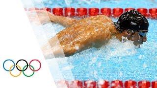 Michael Phelps wins 15th Gold - Mens 100m Butterfly  London 2012 Olympic Games