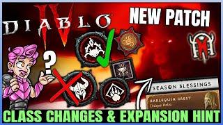 Diablo 4 - WARNING Class Buffs & Fixes BIG XP & Dungeon Changes Soon New Season 1 Aspects & More