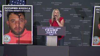 Aurora City Councilwoman Danielle Jurinsky Speaks at Donald Trump Rally