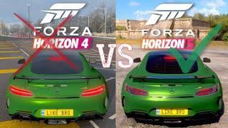 Forza Horizon 5 vs 4 gameplay and engine sounds comparison Mercedes AMG GT R Preorder 2017