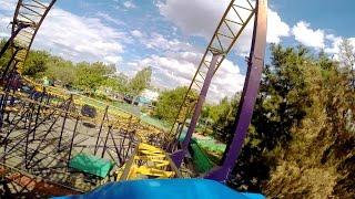 Tornado front seat on-ride HD POV Selva Magica Mexico Mágica México