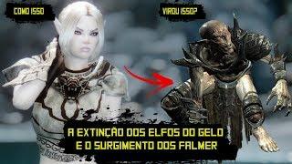 Skyrim - A história dos Snow ElfsElfos do GeloNeve como eles sumiram e o surgimento dos Falmer