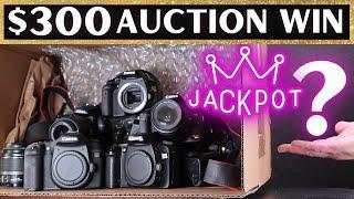 $300 Digital Camera Lot Auction Win Unboxing- Did I hit the Jackpot?