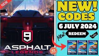 ️6-JULYCODESASPHALT 9 CODES 2024 -ASPHALT 9 CODES -ASPHALT 9 PROMO CODE