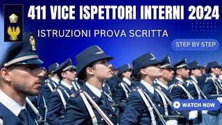 Istruzioni prova scritta 411 vice ispettori interni 2024