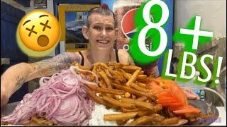 MASSIVE  Mount OLYMPUS GYRO CHALLENGE OVER 8 LBS MOM VS FOOD  Nearly impossible 