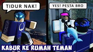 KABUR KE RUMAH TEMAN JAM 10 MALAM ?  Roblox Sneak Out To Your Friends House Indonesia