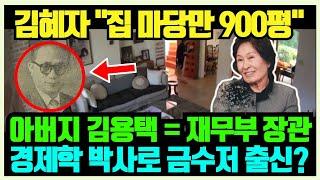 고백 김혜자의 아버지는 재무부장관 출신 김용택 박사 마당반 900평집에서 산 금수저 출신