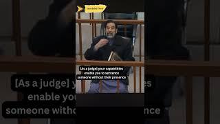 Rare Footage of Saddam Hussein in Court