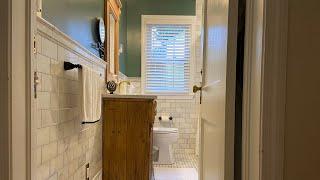 Vintage Modern Bathroom Reveal #homeimprovement #rennovation