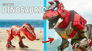 LA HISTORIA DEL DINOSAURIO REX DINOZORD ROBOT Evolución poder de Power Ranger ARK Soy un Dinosaurio