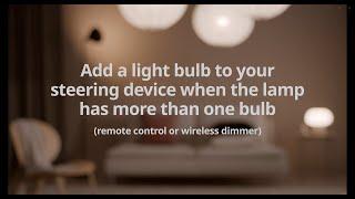 Add a light bulb to your steering device when the lamp has more than one bulb