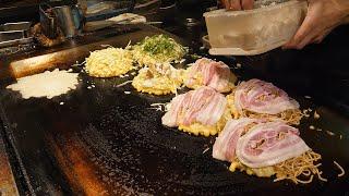 yakisoba keterampilan memasak okonomiyaki - makanan jalanan Jepang