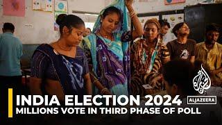 India election 2024 Millions vote in third phase of Lok Sabha poll