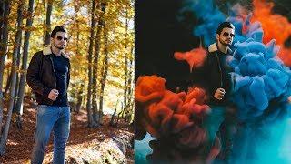 Photoshop Tutorial  SMOKE EFFECT in Photoshop - FREE PRESET