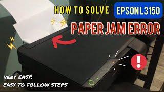 How to solve Epson L3150 paper jam error  very easy