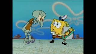 Squidward Trying To Get A Pizza From SpongeBob Full Original Scene - 60FPS