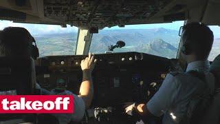 Condor Boeing 767 Frankfurt-Mauritius Cockpit-Flug mit Audiokommentar vom Flugkapitän