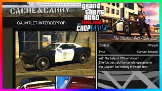 UNLOCK Rare Cop Car GAUNTLET INTERCEPTOR Police Misson GTA 5 Chop Shop DLC GTA Online Update