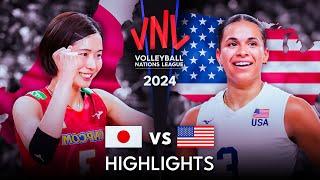  JAPAN vs USA   Highlights  Womens VNL 2024