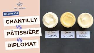 Creams - Chantilly Pastry and Diplomat recipes