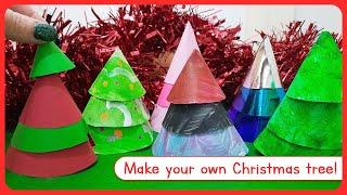 DIY Christmas Trees for kids   Stacking Christmas Trees  Arts & Crafts