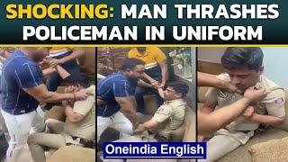 Police allegedly thrashed by gym owner in Delhi video goes viral  Oneindia News
