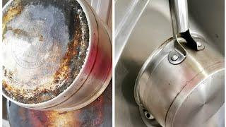 Cuci kuali cara Sugu Pavithra Quick and Easy way to clean pan  pot