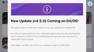 Pes 2020 mobile New Update All new 6 ChangesGrab The Goal