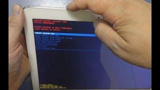 Hard Reset SAMSUNG T905 Galaxy TabPRO  unlock pattern премахване на шаблон