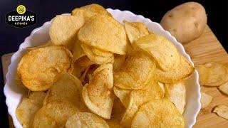 Summer Special Crispy Instant PotatoAloo Chips Recipe  Potato Wafers  Deepikas Kitchen