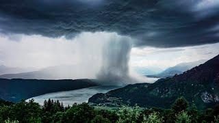 Tsunami from Heaven  Amazing Rainstorm Timelapse  Downburst  Microburst