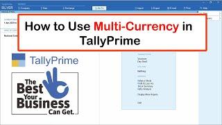 How to Use Multi-Currency in TallyPrime