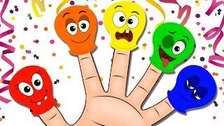 Finger Family Song  Balloon Finger Family + More Nursery Rhymes & Fun Songs For Kids