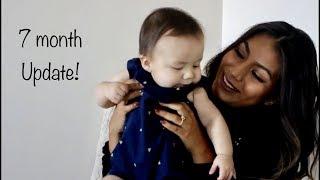 7 MONTH OLD BABY UPDATE  4MOMS HIGH CHAIR REVIEW