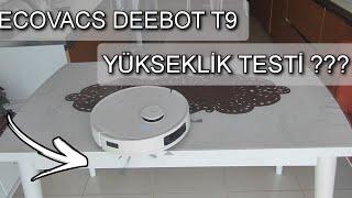 ECOVACS DEEBOT T9 ROBOT SÜPÜRGE YÜKSEKLİK TESTİ ??? #ecovacs