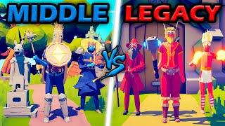 MIDDLE AGE KINGDOM vs LEGACY KINGDOM - Totally Accurate Battle Simulator  TABS