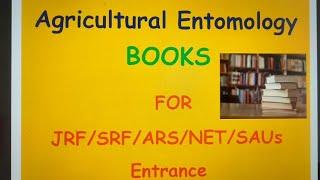 Entomology books for  ICAR- JRF SRF NET ARS SAUs entrance