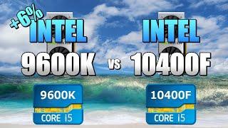 9600K vs 10400F - 2060S  CSGO  Fortnite  PUBG  GTAV  Overwatch.